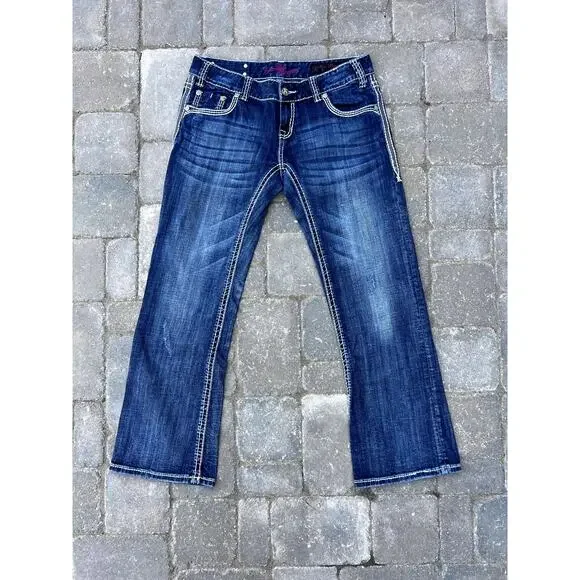 Rock n Roll Cowgirl low rise bootcut jeans size 31x30 - Picture 3 of 4